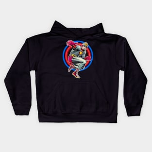 Vintage Jack Kirby Hero Kids Hoodie